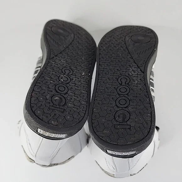 Coogi CW1247 High-Top Sneakers White Black Snakeskin Logo Crest Size 6 - Picture 9 of 10